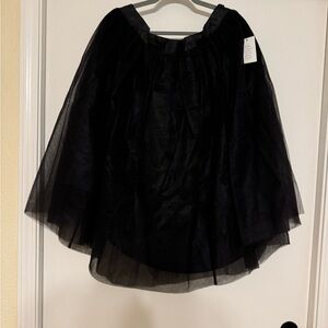 Black skirt with tulle